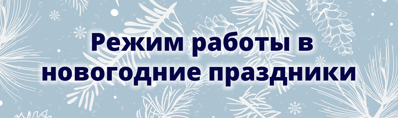 Режим работы в новогодние праздники Режим работы в новогодние праздники