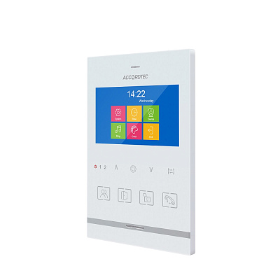 AT-VD434 WH Muon Монитор видеодомофона ACCORDTEC CVBS, 4,3", аналоговый