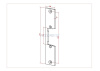 AT-FS02 Планка для электрозащелки ACCORDTEC, металл